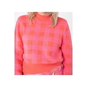 NEW SINCERELY OURS checkmate sweater in coral